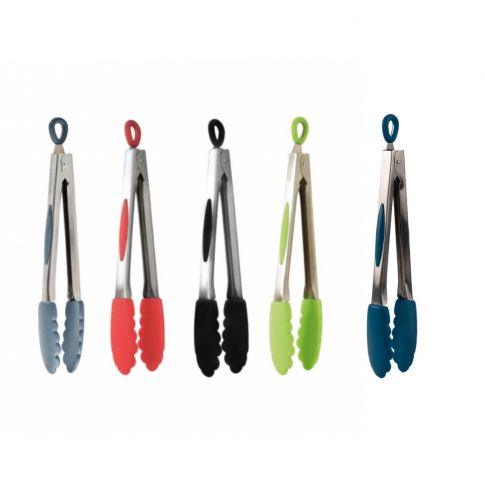 KITCHEN TONGS - 30CM - stainless steel & silicone