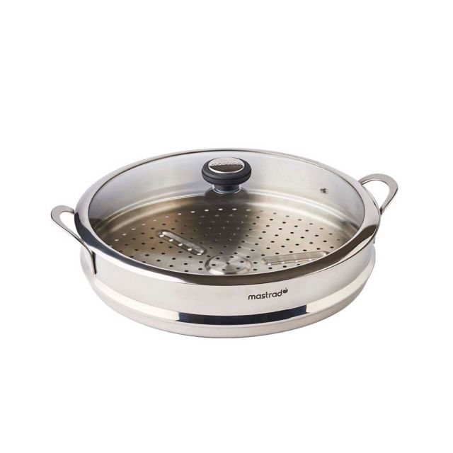 O'WOK STEAMER - STAINLESS STEEL STEAMER AND GLASS LID